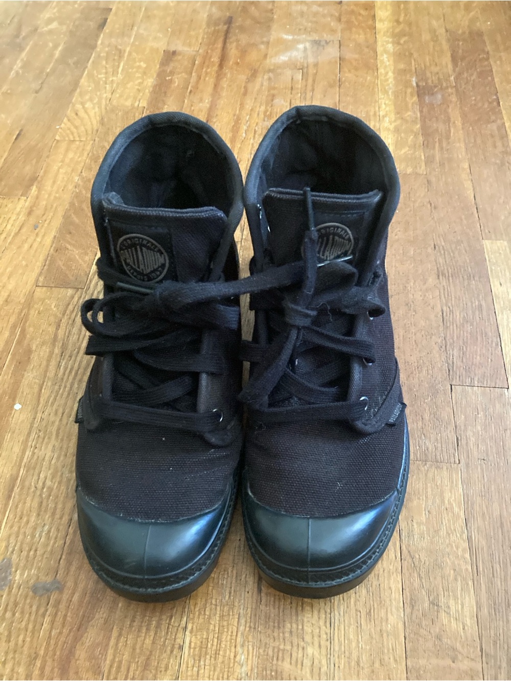 Palladium Black High-Top Canvas Boots